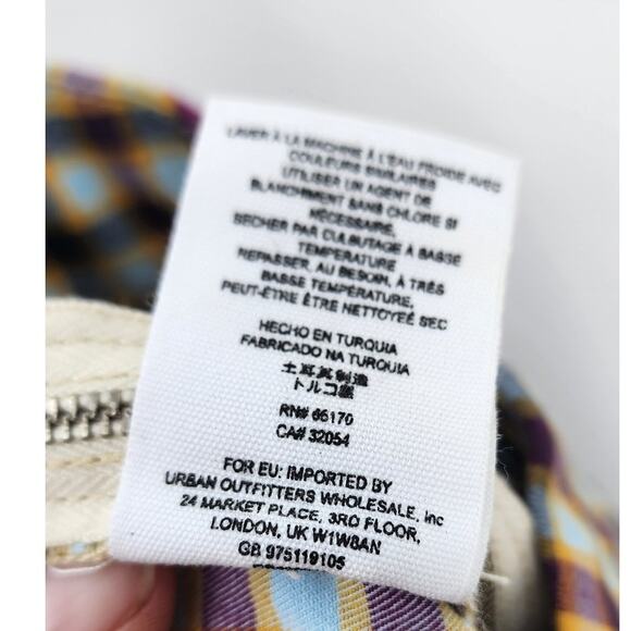 Free People Ella Kick Skinny Plaid Pants Size 27 - Picture 13 of 13